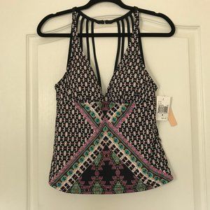 Gibson Latimer multicolor floral tankini top‎ sz S
